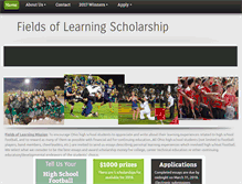 Tablet Screenshot of fieldsoflearning.org